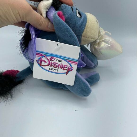 Disney Winnie The Pooh Sugar Plum Fairy Eeyore Mini Bean Bag Stuffed Plush Toy - Picture 5 of 6